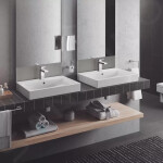 GROHE - Cube Ceramic Umyvadlo s přepadem, 600x490 mm, PureGuard, alpská bílá 3947700H