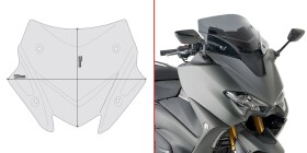 D2147B plexi kouřové T-Max 560 (20-21), vxš320X520 mm