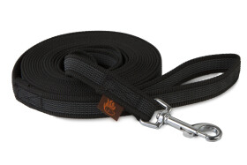 Firedog pogumované vodítko, šíře 20 mm, černé Šířka/délka: 20 mm x 2,0m