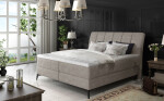 Boxspring Aderito Barva korpusu: Monolith 77, Rozměr: 180 x 200 cm
