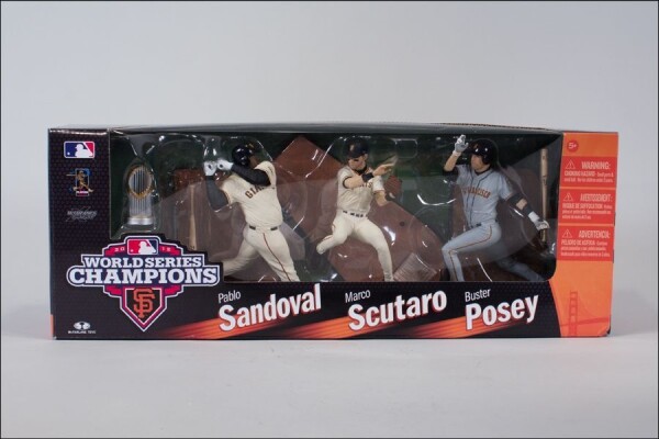 Figurka San Francisco Giants MLB 2012 World Series Champions 3-Pack: Posey, Sandoval, Scutaro