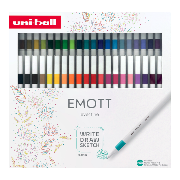 UNI EMOTT liner sada č. 1, Collection Set, 40 ks, mix barev