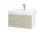 Dřevojas - Koupelnová skříňka VARIANTE SZZ 70 pro umyvadlo Laufen Pro S - N01 Bílá lesk / D05 Oregon 163297