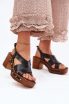 Sandály na podpatku model 214744 Step in style 40
