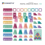 Connetix Connetix Tiles - Magnetická Stavebnice Pastelová 104 ks