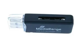 MediaRange Čtečka paměťových karet USB 3.0 černá / Čtečka paměťových karet / SD, SDHC, SDXC, MMC / USB-A 3.2 Gen 1 (MRCS507)