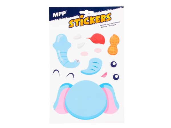 Samolepky vytvoř si obličej - slon Samolepky vytvoř si obličej - slon