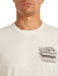 ICEBREAKER Mens Mer 150 Tech Lite SS Tee Evolving Lay, Ecru Hthr velikost: XL
