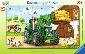 Ravensburger Traktor na statku 15 dílků