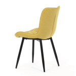 Jídelní židle, žlutá, látka, HC-462 YEL2