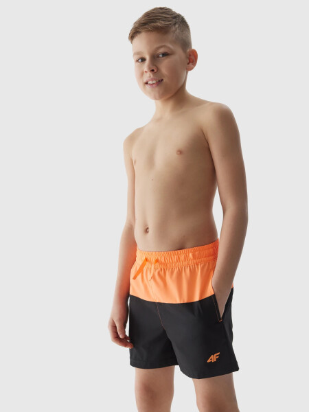 Chlapecké plážové šortky typu boardshorts 4F - oranžové Velikost: 134/140