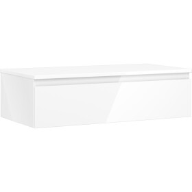 MEXEN/S - Orio koupelnová skříňka pod umyvadlo 90 cm s deskou, 1 šuplík, bílá lesk 91A10-09023-1-BFC00