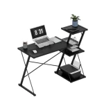 Mark Adler Leader 3.5 černá / Pracovní stůl s policemi / pravá i levá montáž (MA-LEADER 3.5 BLACK)