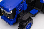 Mamido Dětský elektrický traktor s vlečkou 12V 7Ah modrý