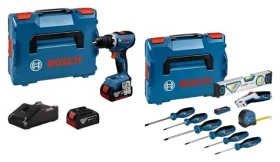 BOSCH GSR 18V-65 Professional / Sada aku vrtačka a ruční nářadí / 18V / 63 Nm / 2x 5.0Ah / L-BOXX (0615A5007K)