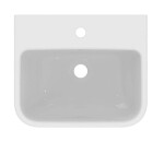 IDEAL STANDARD - i.Life B Umyvadlo 45x38 cm, s přepadem, otvor pro baterii, SmartGuard, bílá T4610HY