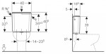 GEBERIT - Příslušenství Splachovací nádržka, přívod vody boční/zadní, alpská bílá 128.000.11.5