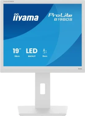 19" IIYAMA ProLite B1980S-W1 bílá / LED / TN / 1280x1024 / 5:4 / 3 ms / 1000:1 / 250cd-m2 / VESA (B1980S-W1)