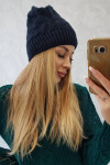 Fleecová čepice Anna K238 navy blue UNI