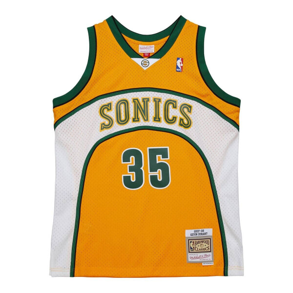 Mitchell & Ness Pánský dres Seattle SuperSonics NBA Kevin Durant #35 Alternate Swingman - Žlutá Velikost: L