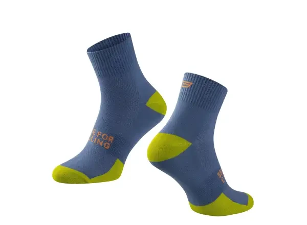 Force ponožky EDGE modro-zelené - Force Edge ponožky modrá/zelená vel. S/M (36-41)