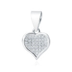 LUNICA Stříbrný přívěsek SRDCE 0031 Ag 925; ≤1,1 g.