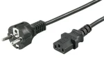 MicroConnect Síťový napájecí kabel Schuko - C13 5m černá (PE020450)