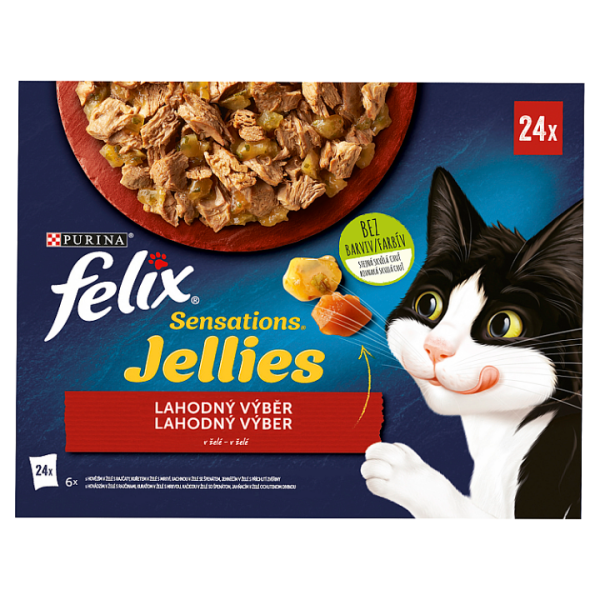 Felix Sensations Jellies v želé 24 x 85 g