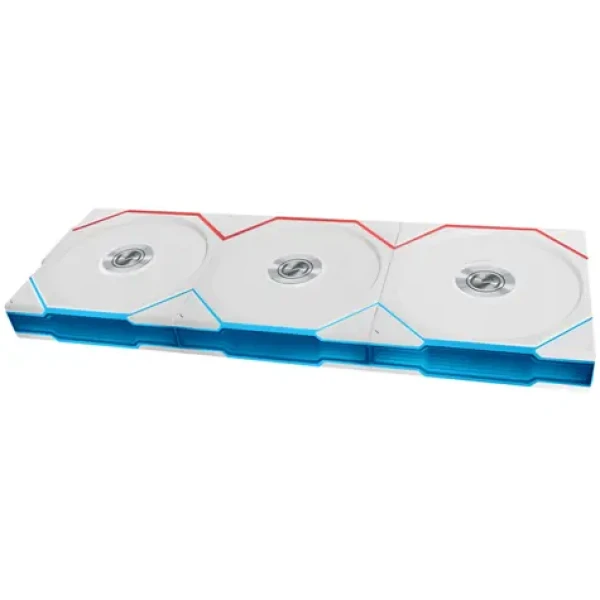 Lian Li UNI FAN TL Wireless Fan 3ks bílá / 120mm / Fluid Dynamic Bearing / 33 dB @ 2600 RPM / 90.1 CFM / 4-Pin PWM (12TL1W3W)