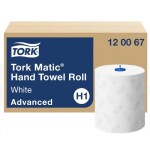 TORK 120067 Advanced papírové ručníky bílé v roli do MATIC BOX 150m (cena za 6 rolí) H1
