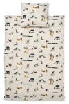 LIEWOOD Dětské povlečení Carmen All Together Sandy 100 × 70 cm, béžová barva, textil