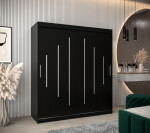 Šatní skříň Abi Y0 Barva korpusu: Dub artisan, Rozměry: 120 cm, Dveře: Černá