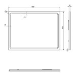 SAPHO - SET koupelnová skříňka CIRASA 60cm s umyvadlem a LED zrcadlem, 2x zásuvka, bílá lesk KSET-094