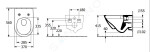 VILLEROY & BOCH - Subway 3.0 Závěsné WC, TwistFlush, AntiBac, CeramicPlus, Stone White 4670T0RW
