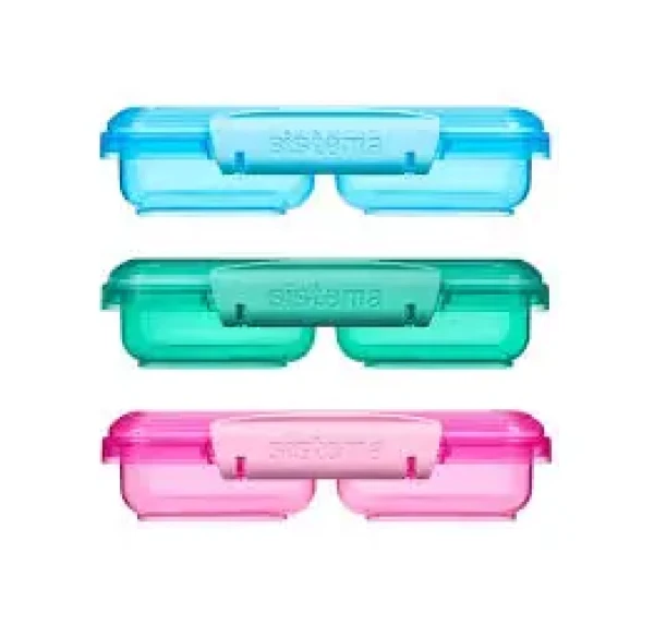 Sistema Lunch Small Split Dělený svačinový box se 2 oddíly 350 ml mix barev (9414202415189)