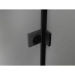MEXEN/S - Lunar sprchový kout dveře křídlové levá 80 x 90, transparent, černá 834-080-090-70-00-L