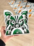 Mandala Papillon dekorace na stůl Barva: Hnědá, Rozměr (cm): 11,5 x 11,5, Druh: Kartonová