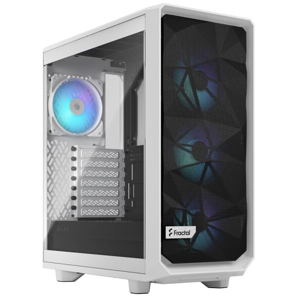 Fractal Design Meshify 2 Compact RGB TG Clear Tint bílá / ATX / 2x USB-A 3.2 / 1x USB-C 3.2 / bez zdroje / prach filtry (FD-C-MES2C-08)