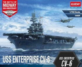 Academy USS Enterprise CV-6 Batte of Midway 1:700