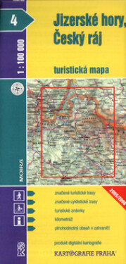 Jizerské hory, Ćeský ráj 1:100 000