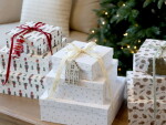 Chic Antique Dárková krabice Stars White – set 3 ks, bílá barva, papír