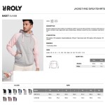 Mikina klokanka Badet ROLY unisexová dvojbarevná