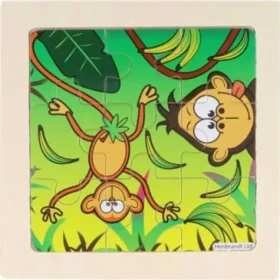 Dřevěné puzzle Džungle s opicemi