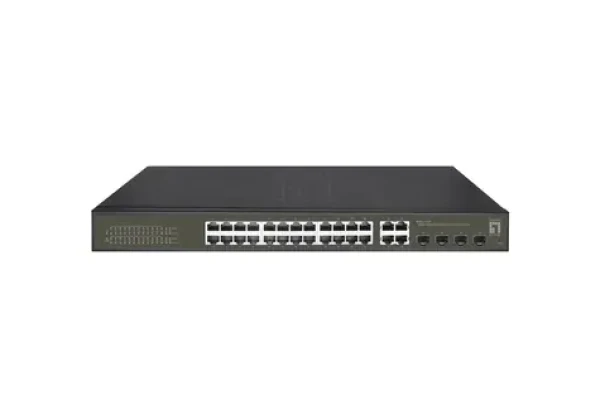LevelOne Hilbert GES-2128P / Switch / managed / 24x GE PoE+ / 4x SFP combo / 400W PoE / 19" (GES-2128P)