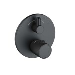 KLUDI - Zenta SL Termostatická baterie pod omítku, pro 2 spotřebiče, matná černá 388103945