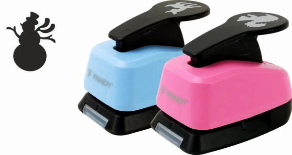 Děrovačka dekorační 25mm - Sněhulák