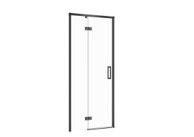 CERSANIT - Sprchové dveře LARGA ČERNÉ 90X195, levé, čiré sklo S932-128