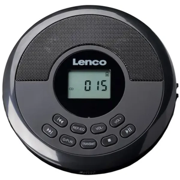 Lenco CD-340BK černá / Přenosný CD přehrávač / Bluetooth / FLAC, MP3, WMA / Vestavěné reproduktory