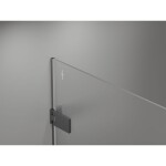 MEXEN/S - Lunar-F Duo sprchový kout skládací dveře 80 x 75, transparent, grafit metal 836-080L-075P-95-00