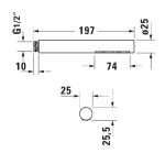 DURAVIT - Sprchy Sprchová hlavice, MinusFlow, zlatá UV0642001034